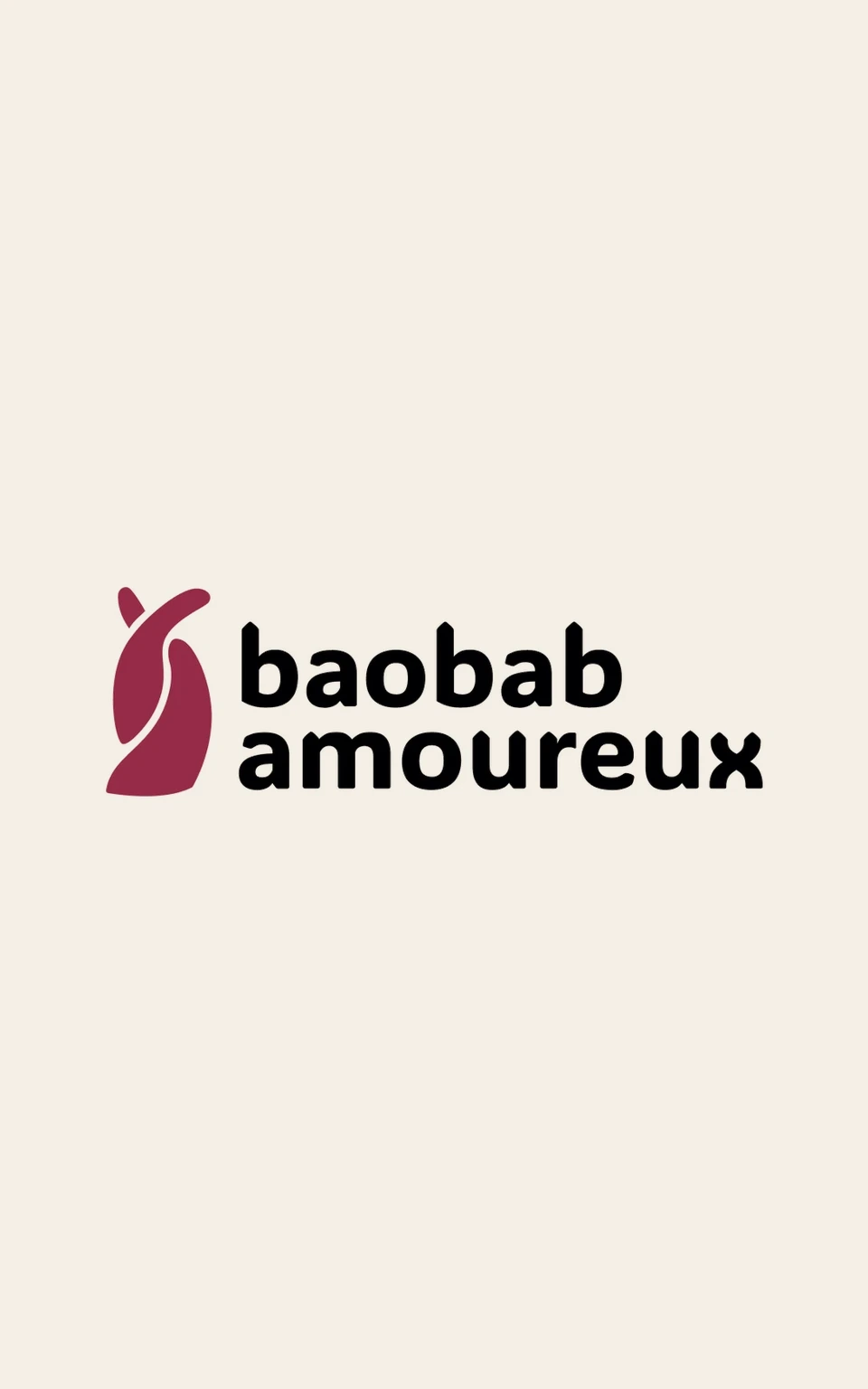 Logo Baobab Amoureux on light brown