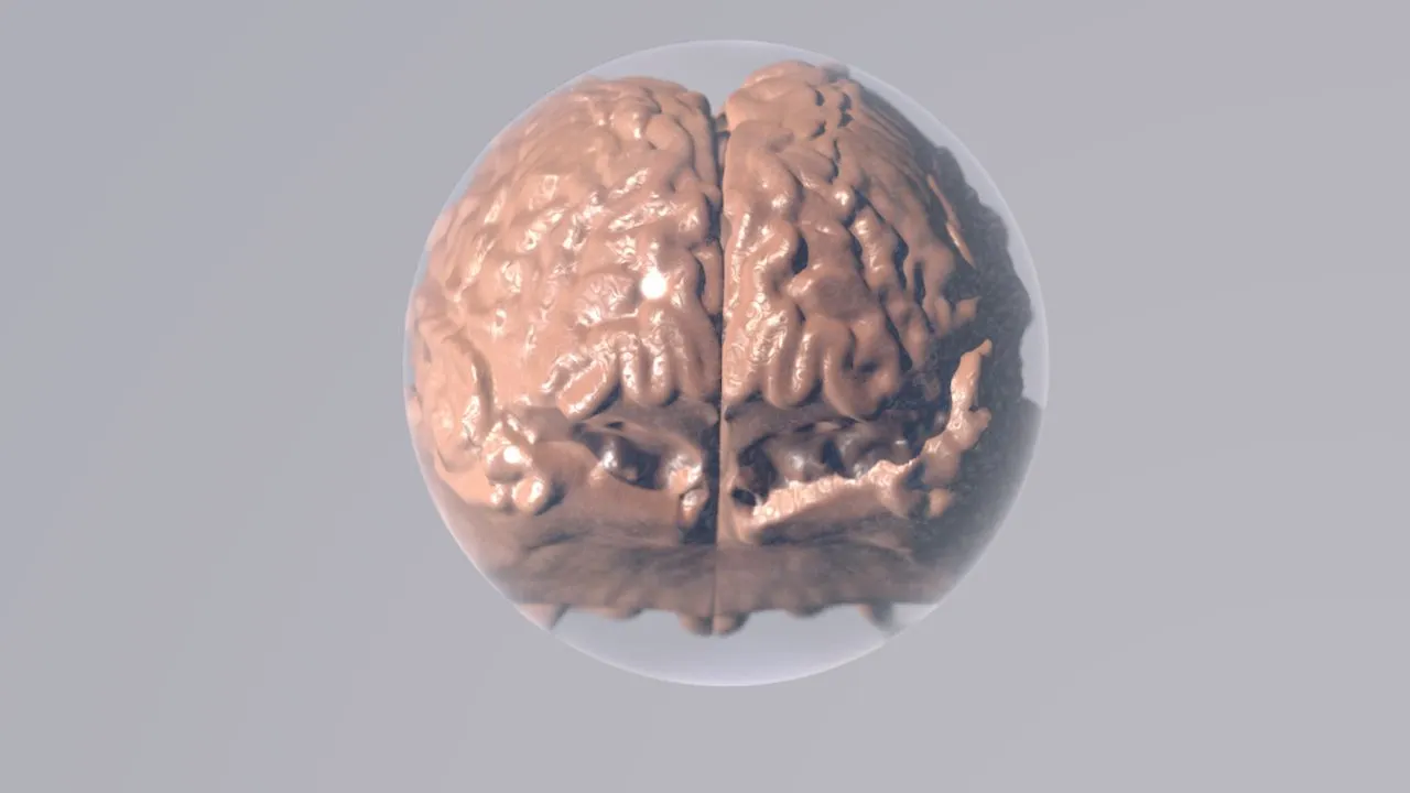 3D animation of a brain.