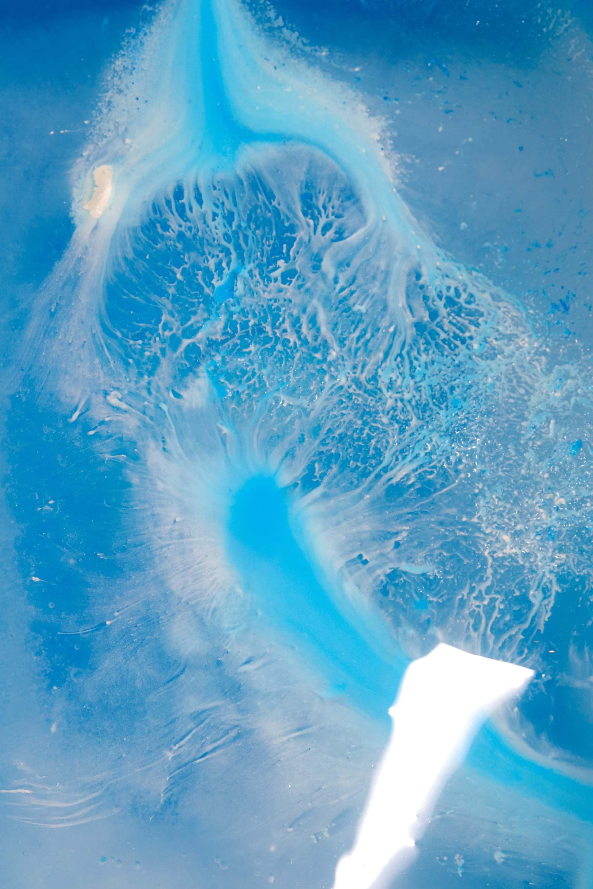 Photography of ice showing the texture of it.