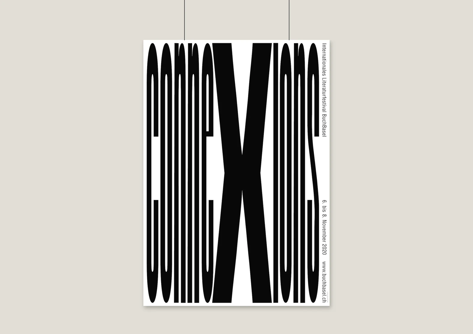 Connexions poster for the international literature festival BuchBasel