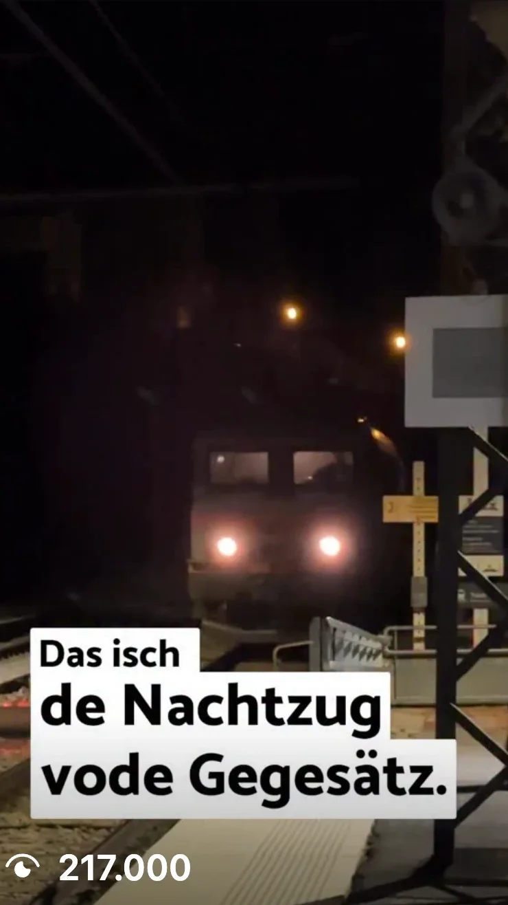 Das ist der Nachtzug der Gegensätze