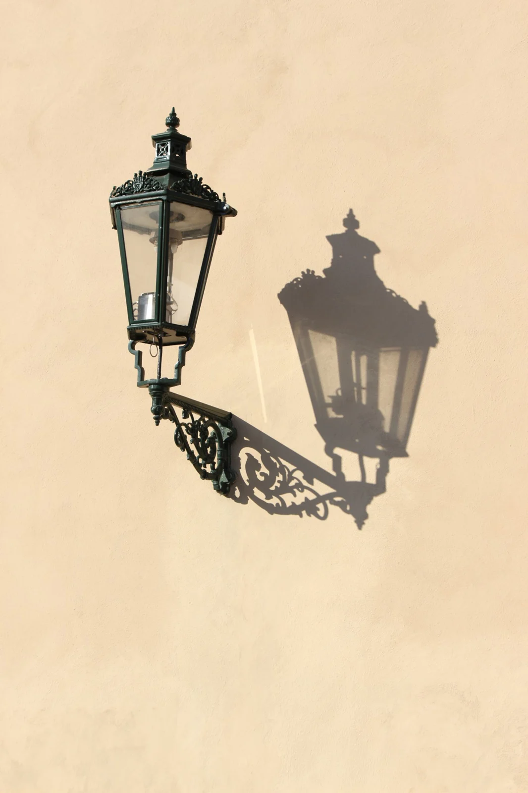 Street lamp and its shadow